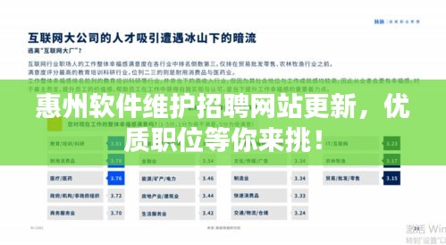 惠州软件维护招聘网站更新，优质职位等你来挑！