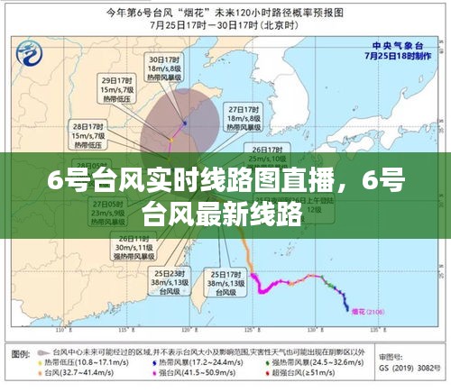 6号台风实时线路图直播，6号台风最新线路 