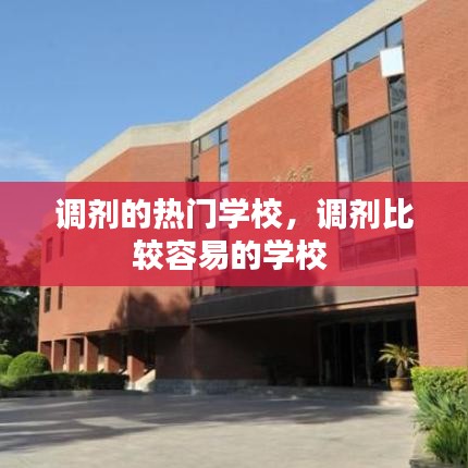 调剂的热门学校，调剂比较容易的学校 