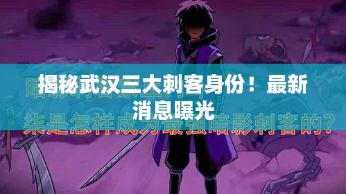 揭秘武汉三大刺客身份！最新消息曝光